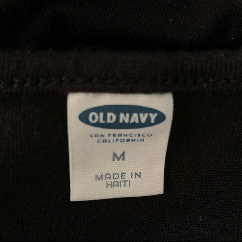 Old Navy Black Asymmetrical Mini Swing Dress - Picture 3 of 3